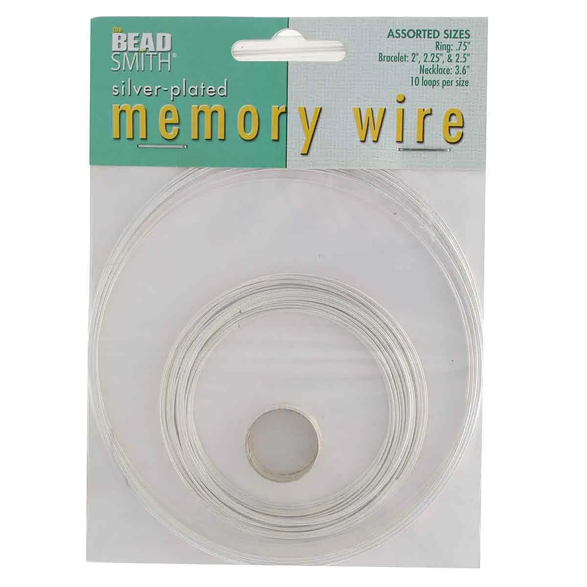 Memory Wire Variety Pack – Necklace, Ring, and Bracelet – 10 Loops Per Size