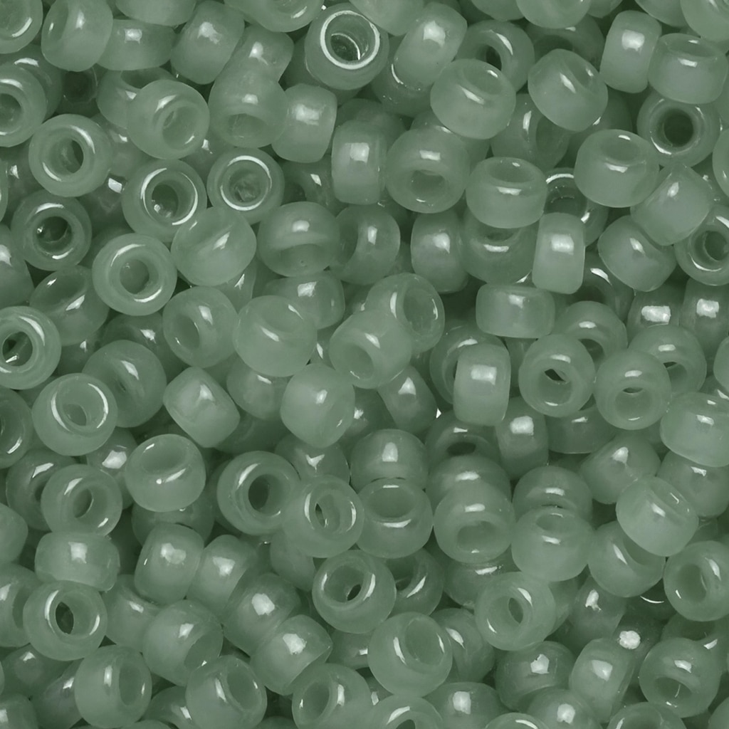 Miyuki Round Seed Beads Size 11/0 Alabaster Luster Sage 22GM