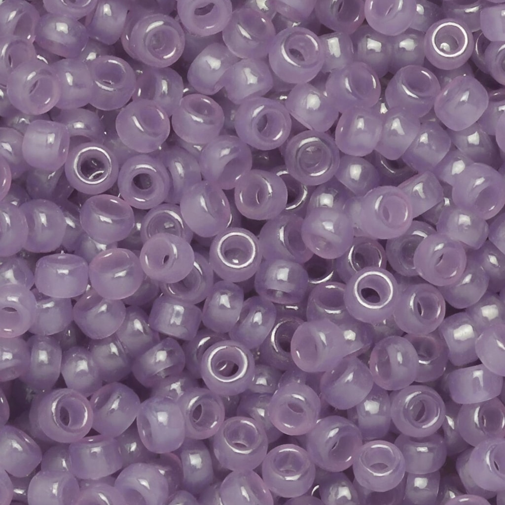 Miyuki Round Seed Beads Size 11/0 Alabaster Luster Lavender 22GM