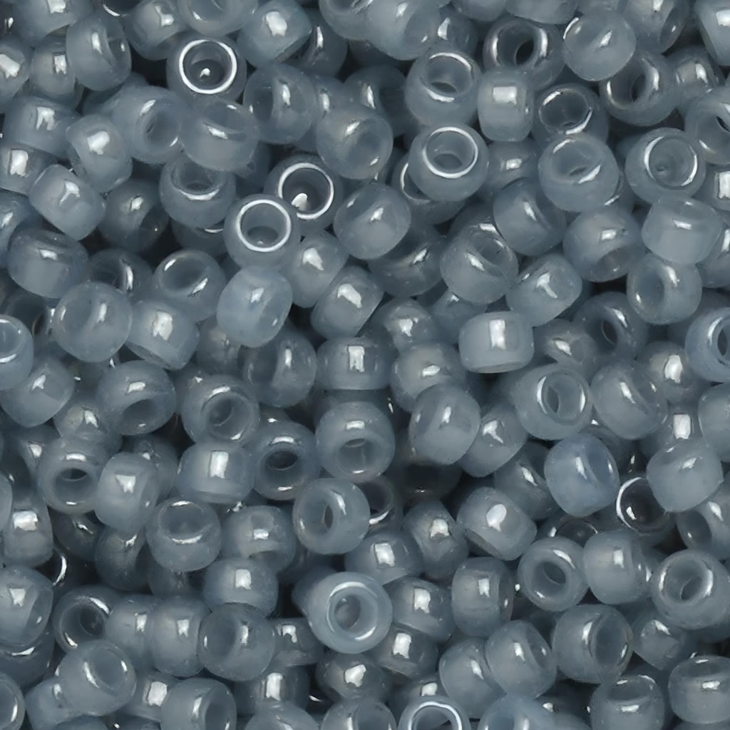 Miyuki Round Seed Beads Size 11/0 Alabaster Luster Slate Blue 22GM