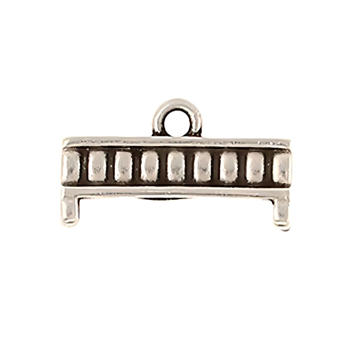 Cymbal Bead End Kouroupa for Delica Beads 2pcs Antique Silver