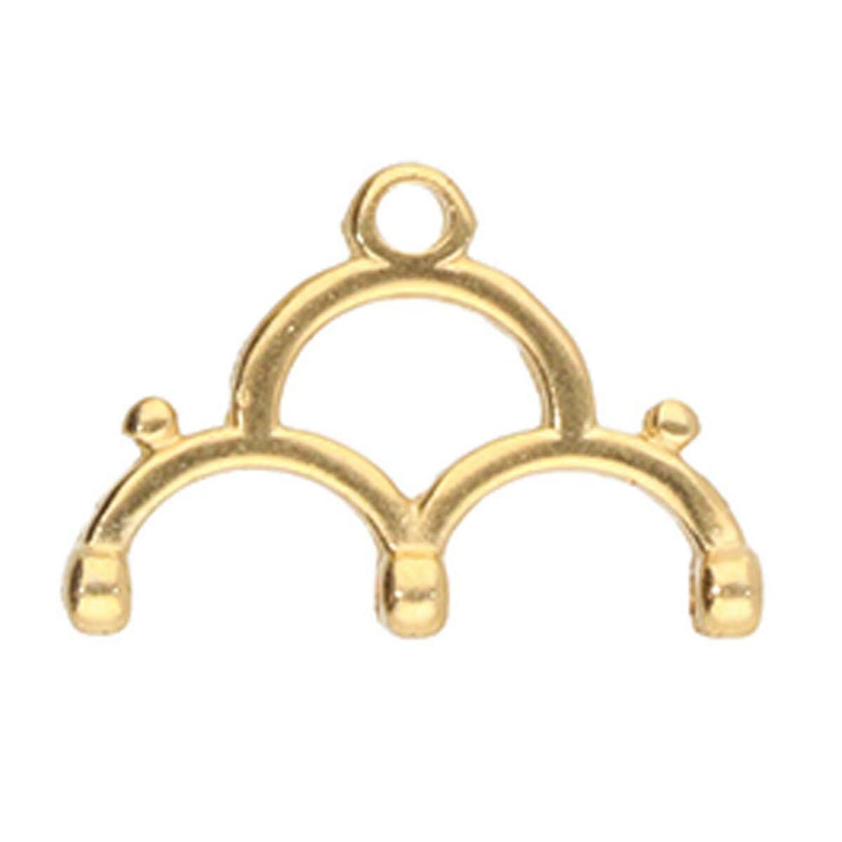 Cymbal Bead Ending 4pcs  Lakos III 8/0 Beads 24K Gold Plated