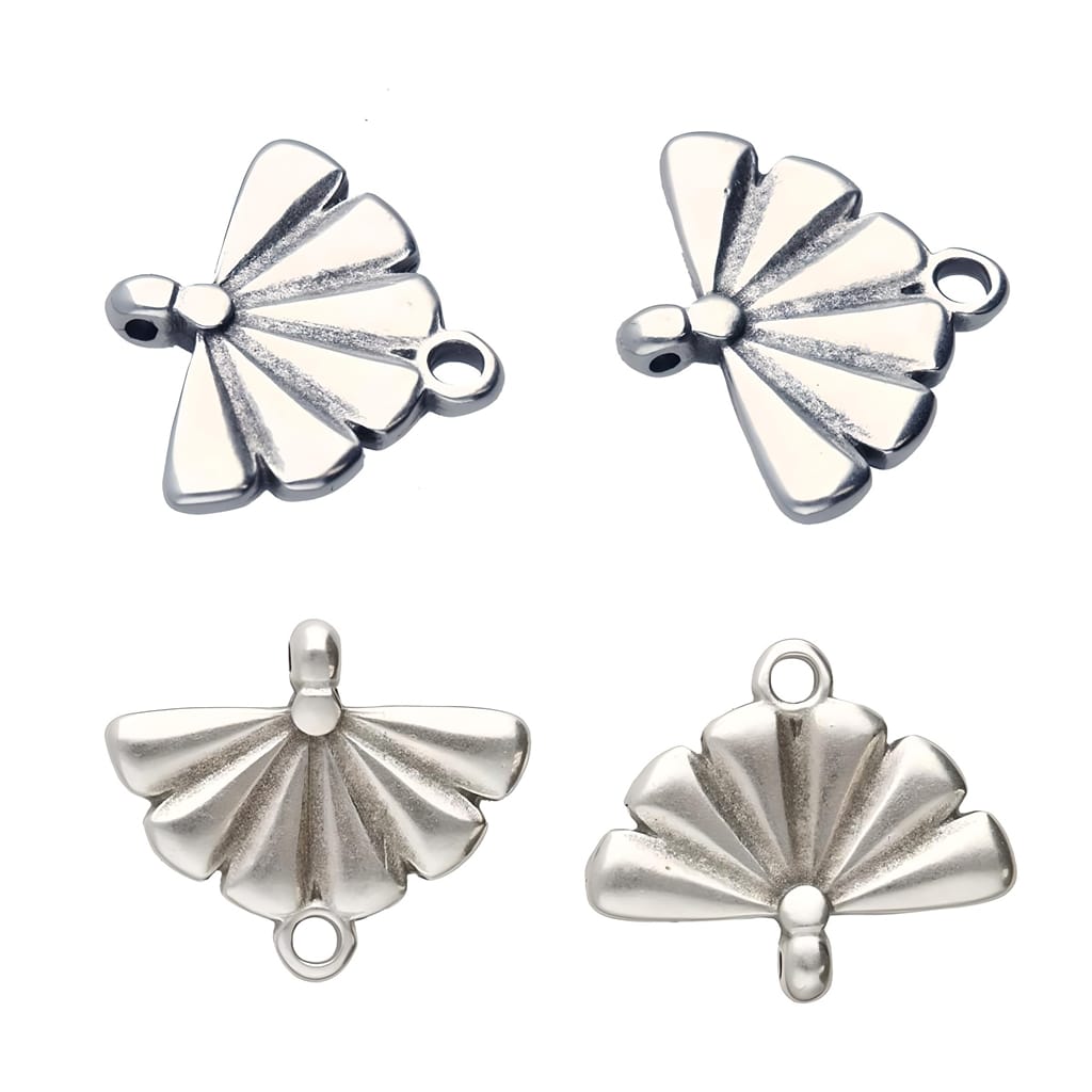 Cymbal Bead Ending 2pcs Sitia for 8/0 Beads Antique Silver