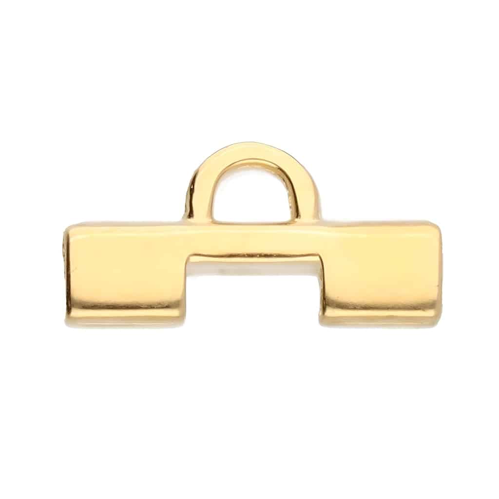 Cymbal Bead End Soros II for Tila Beads 4pcs 24K Gold Plated