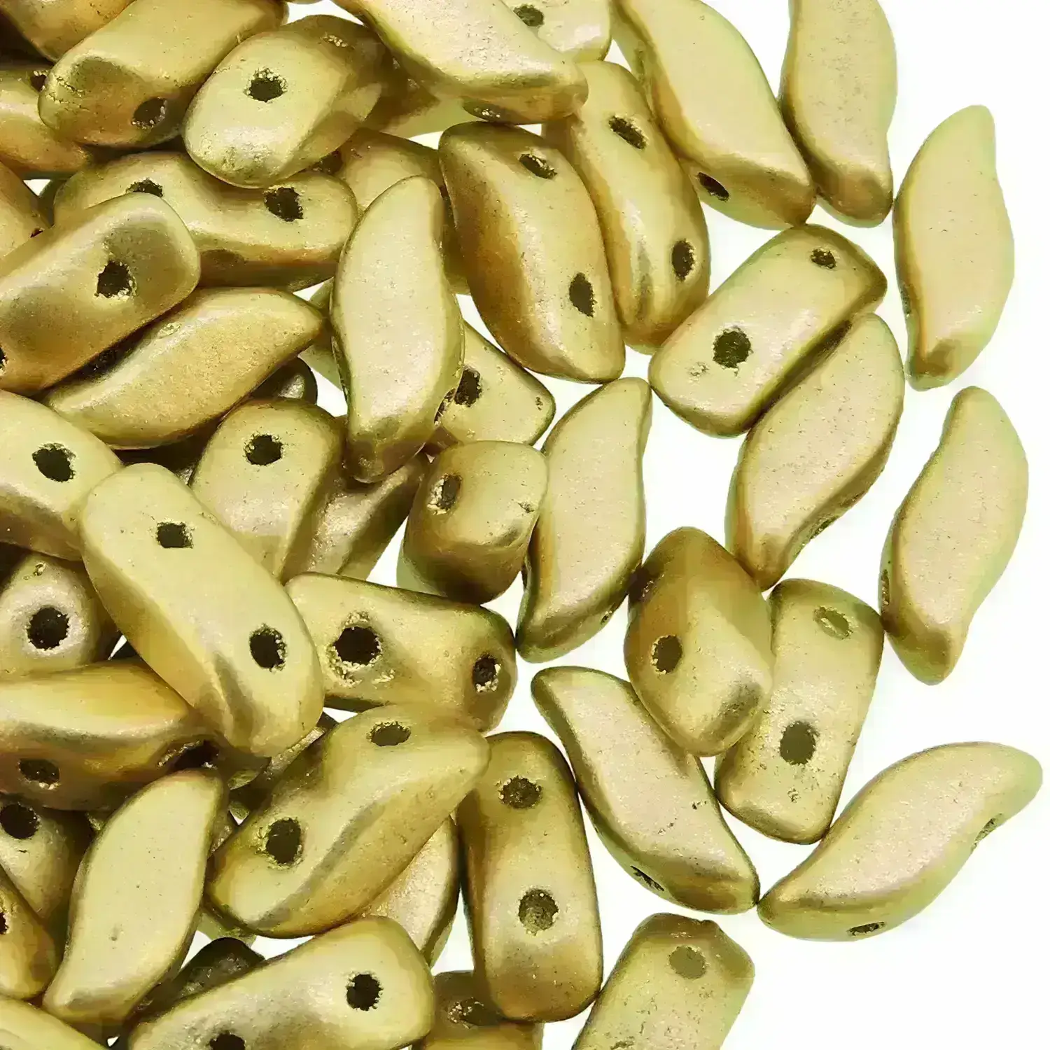 StormDuo Beads 3x7mm, Pale Gold/ Aztec Gold 12GM/100pcs