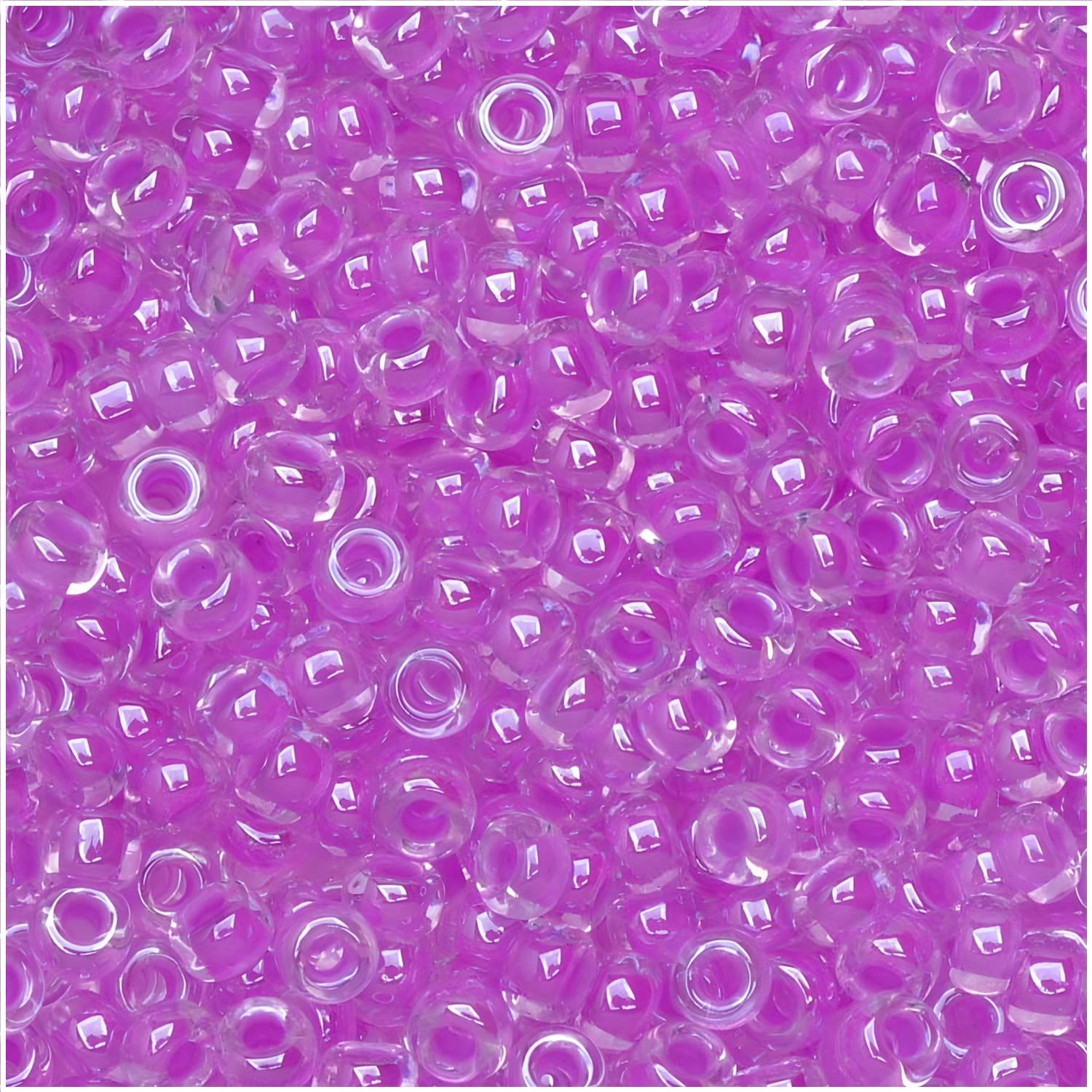 Miyuki Round Seed Beads Size 11/0 50GM Bulk Luminous Plum Crazy