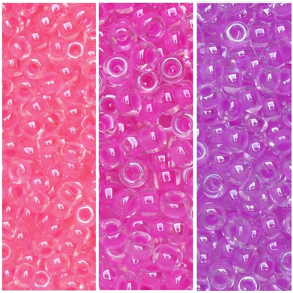 3 Colors 69GM Miyuki Round Seed Beads Size 11/0 Luminous Berry Collection