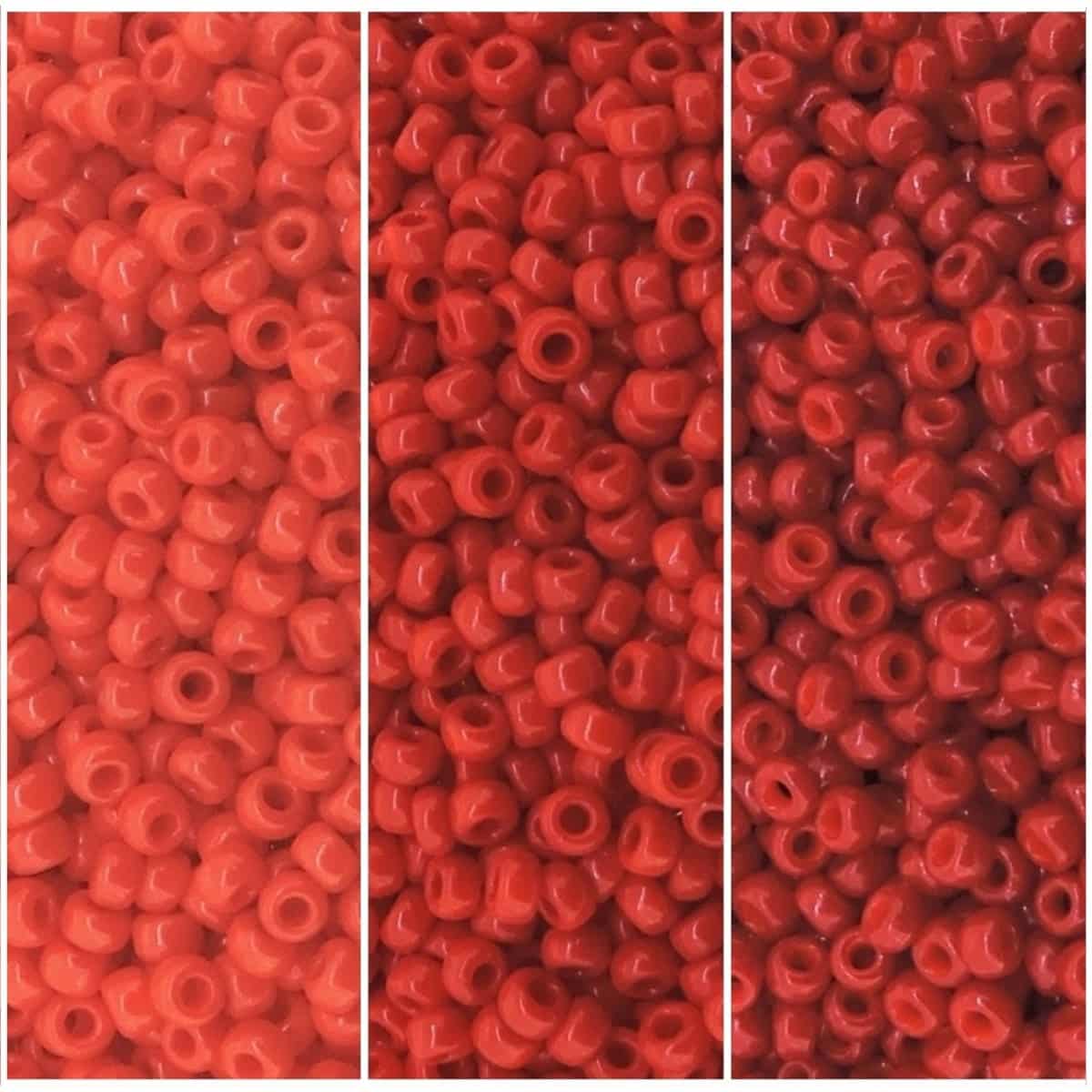 Set of 3 Colors, 69GM – Miyuki Round Seed Beads Size 11/0 Cardinal Reds Collection