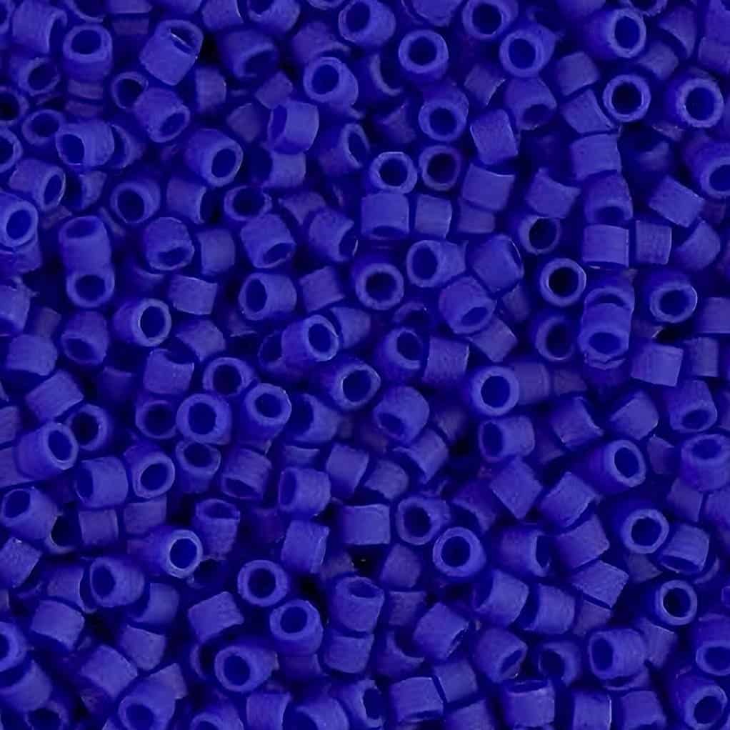 DB0756 Miyuki Delica Seed Beads Size 11/0 Matte Opaque Royal Blue 7.2GM