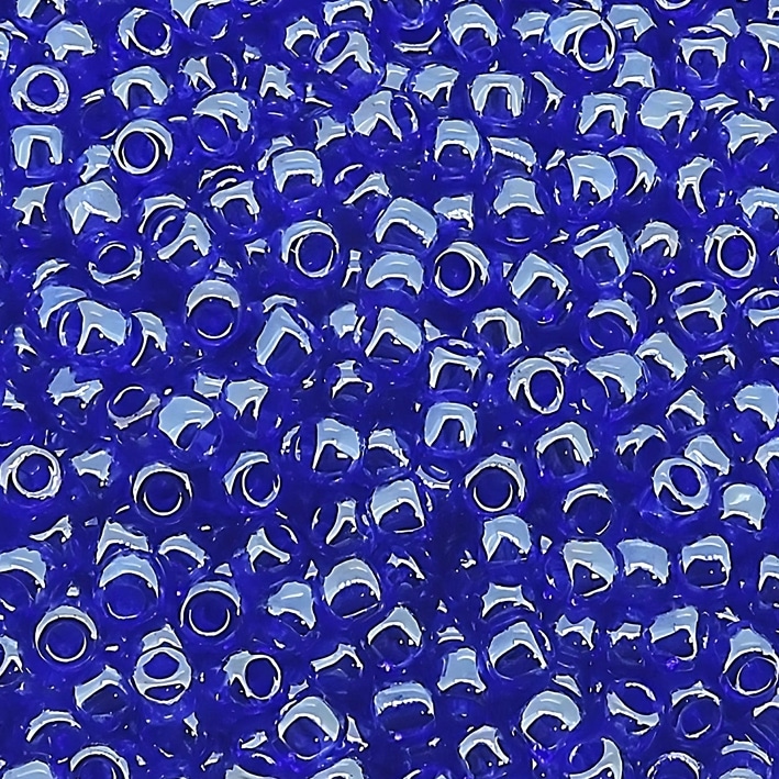 Toho Seed Beads Round Size 11/0 25GM Transparent Luster Cobalt 11-116