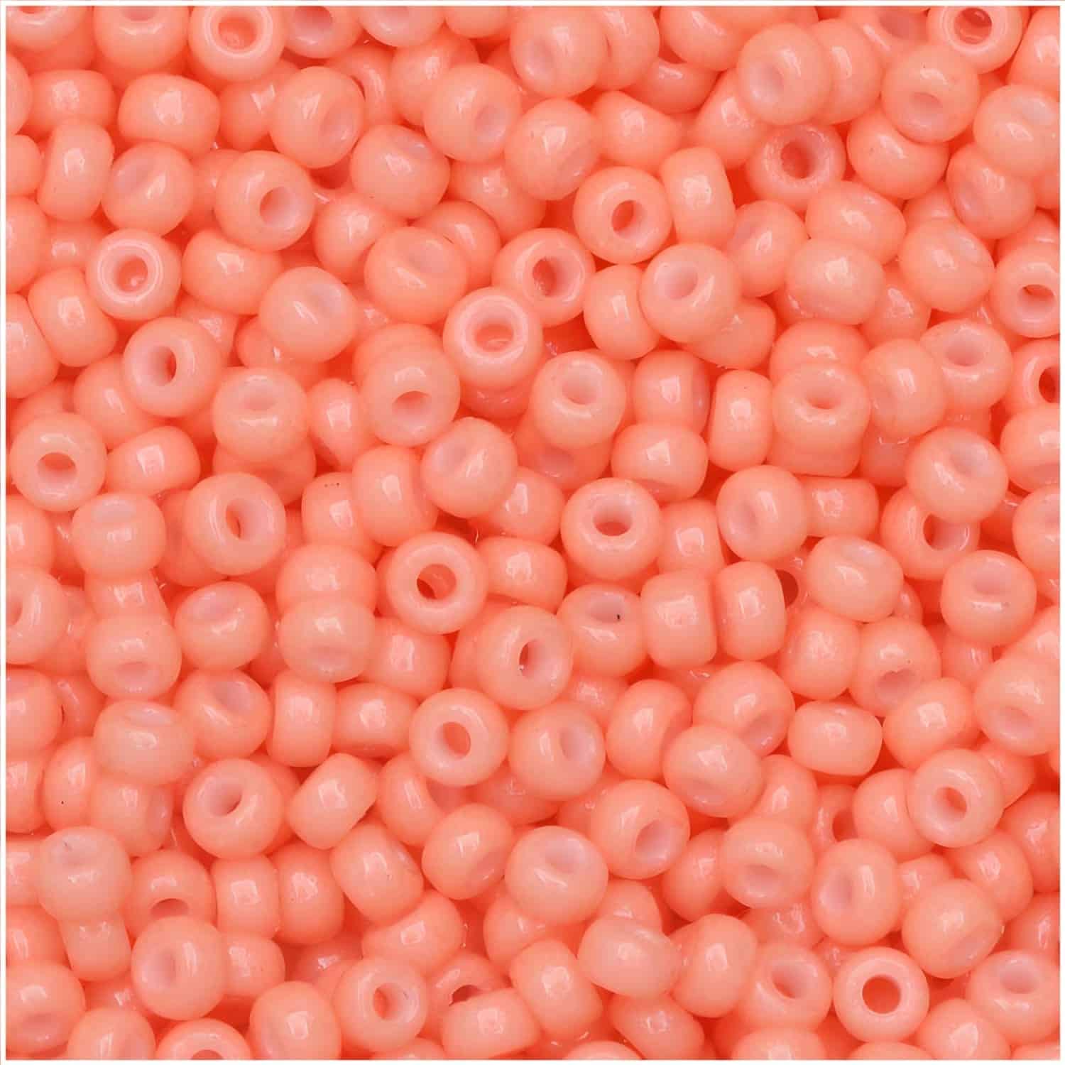 Miyuki Round Seed Beads Size 11/0 Duracoat Opaque Light Pink 23GM