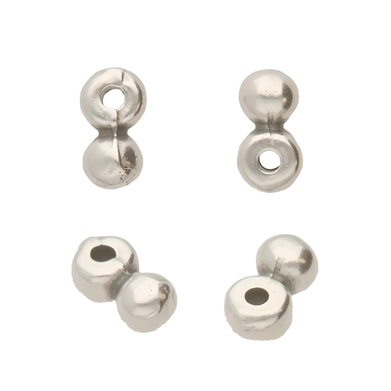[CLOSE OUT] Cymbal Bead Subsitute 24pcs Elasa for 8/0 Beads Antique Silver