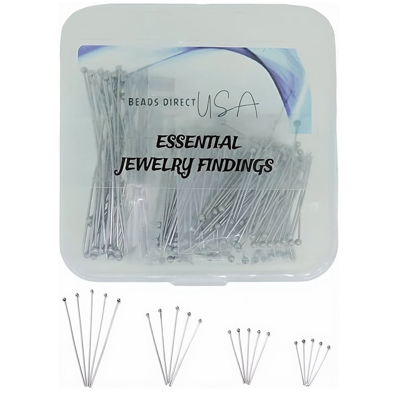 Stainless Steel Ball Head Pins Set of 200pcs in 4 Sizes 25-50mm
