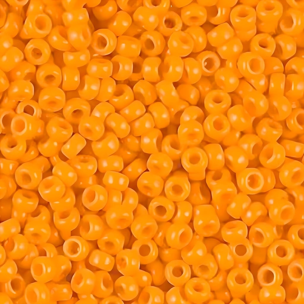 Miyuki Round Seed Beads Size 11/0 Opaque Tangerine 24GM