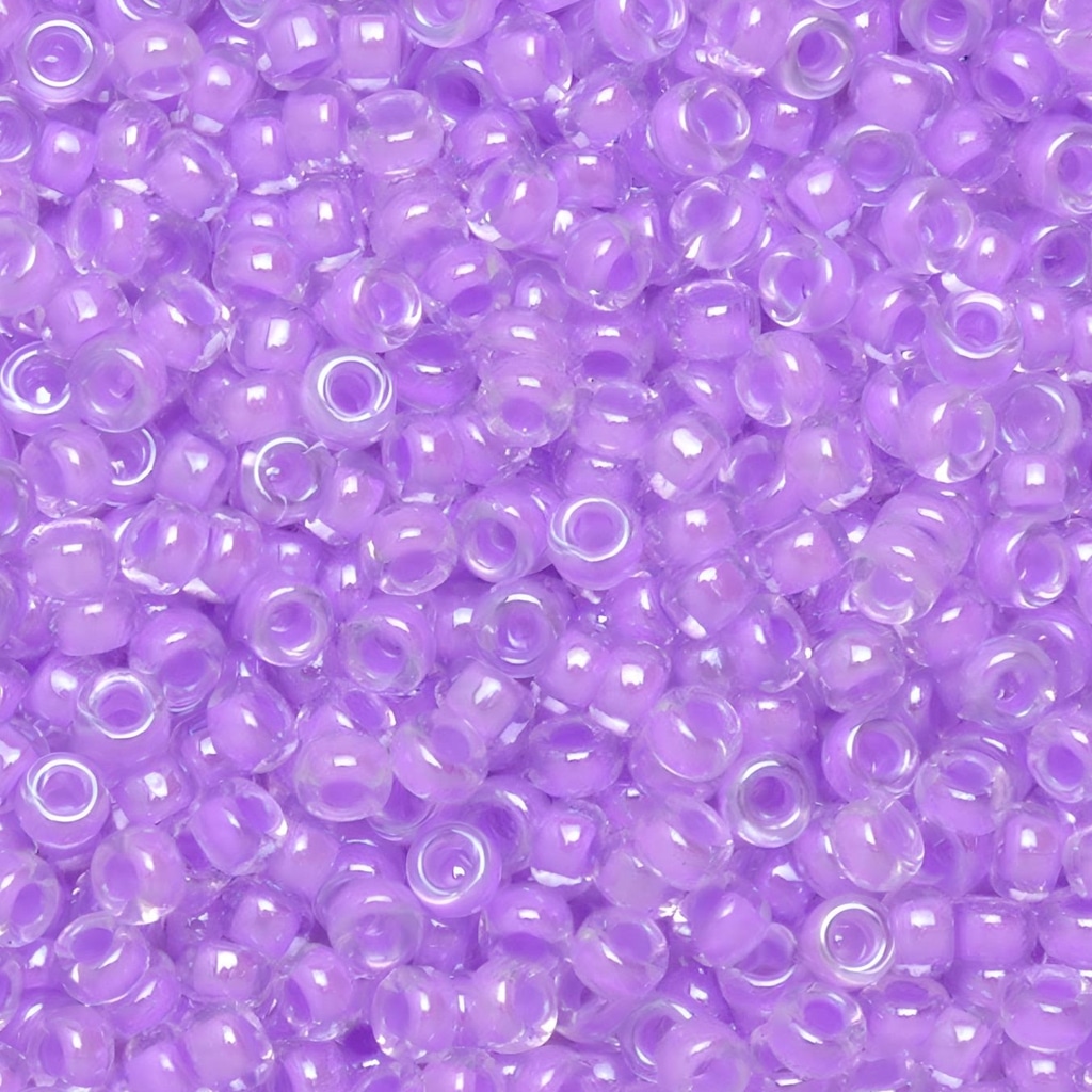 Miyuki Round Seed Beads Size 8/0 Orchid Lined Crystal 22GM