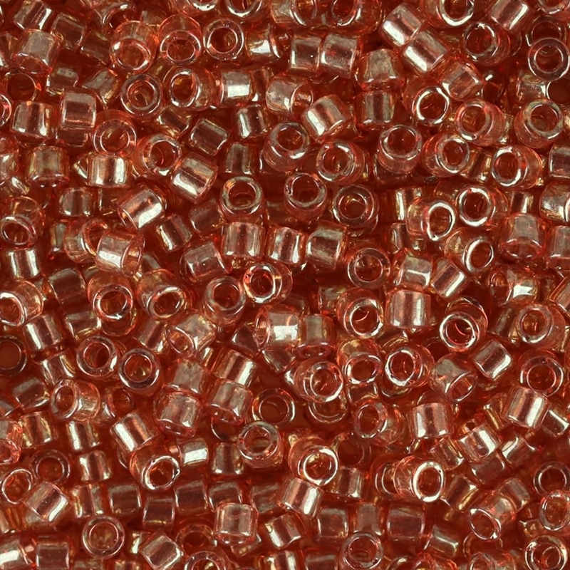 DB0121 Miyuki Delica Seed Beads Size 11/0 Dark Topaz Gold Luster 7.2GM