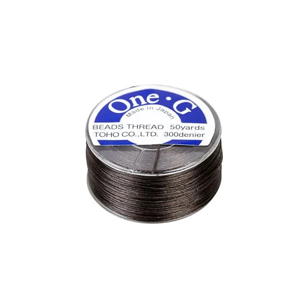 Toho One-G Beading Thread 50YD Bobbin Brown