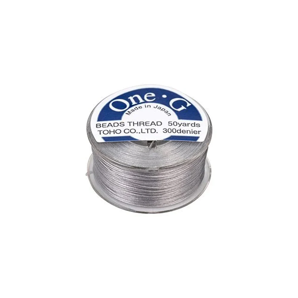 Toho One-G Beading Thread 50YD Light Gray