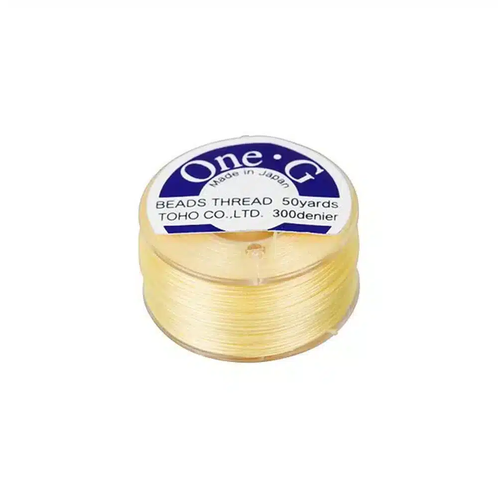 Toho One-G Beading Thread 50YD Light Yellow