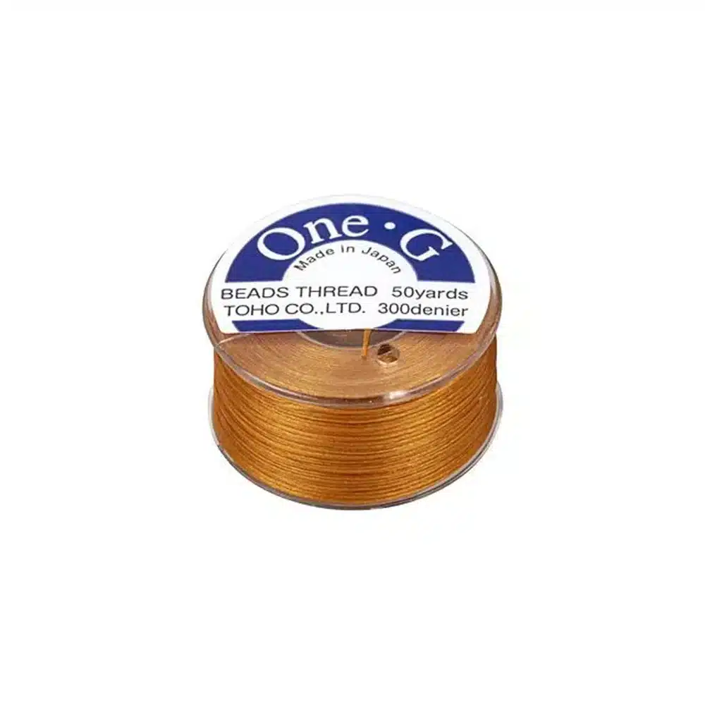 Toho One-G Beading Thread 50YD Bobbin Orange
