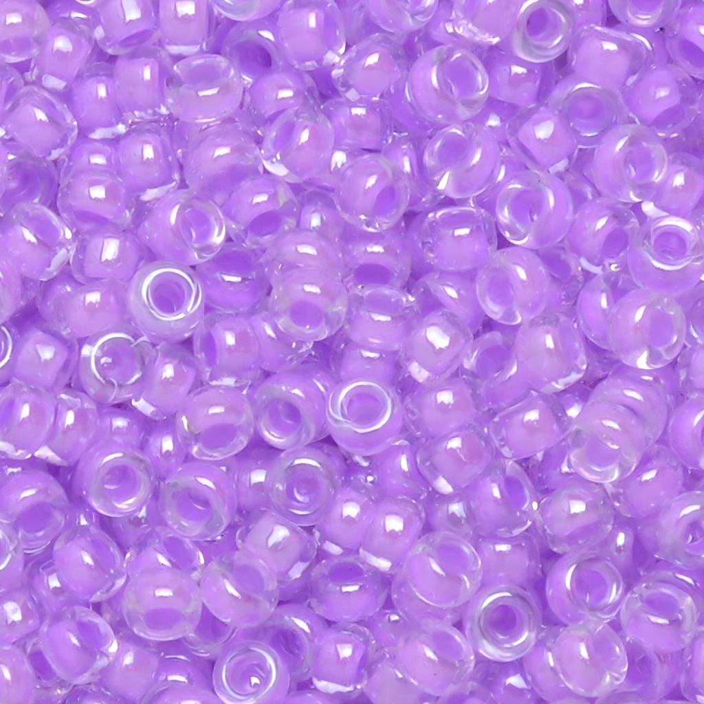 Miyuki Round Seed Beads Size 11/0 Orchid Lined Crystal 24GM
