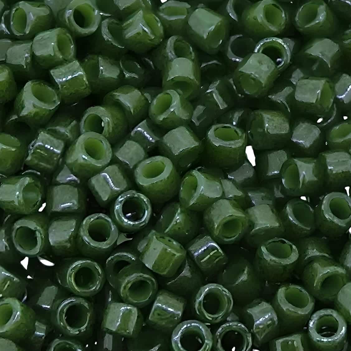 DB0663 Miyuki Delica Seed Beads Size 11/0 Opaque Forest Green 7GM