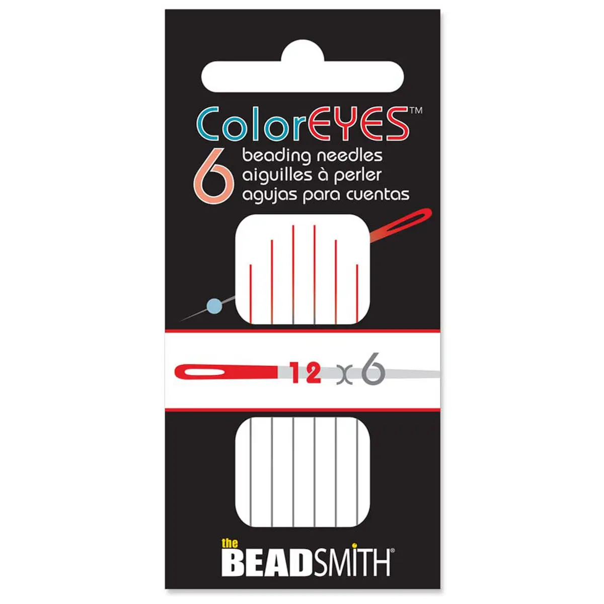 ColorEYES Beading Needles, 6pcs – Size 12