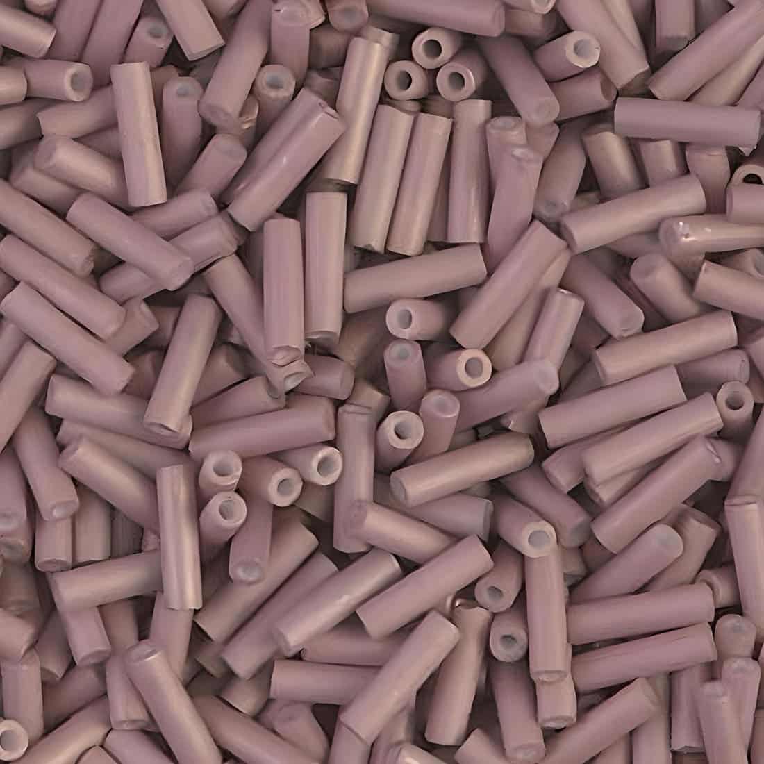 Miyuki Bugle Beads Size #2, 6mm, 17GM Matte Antique Rose Gold