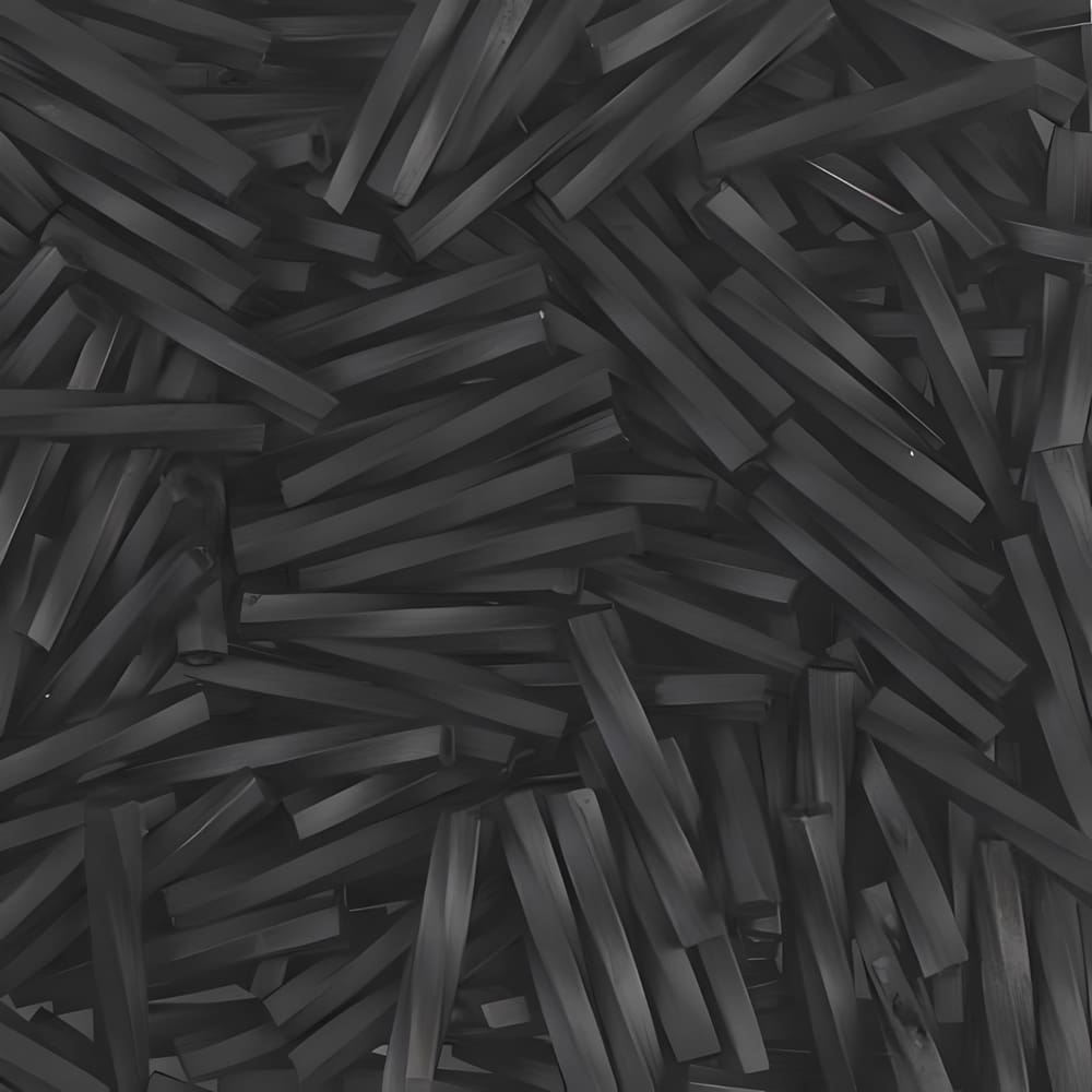 Miyuki Twisted Bugle Beads, 2x12mm, 13GM Matte Black