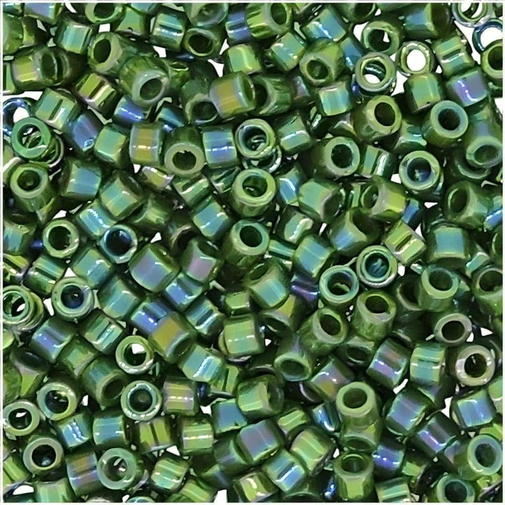 DB1575 Miyuki Delica Seed Beads Size 11/0 Opaque Avocado AB 7GM