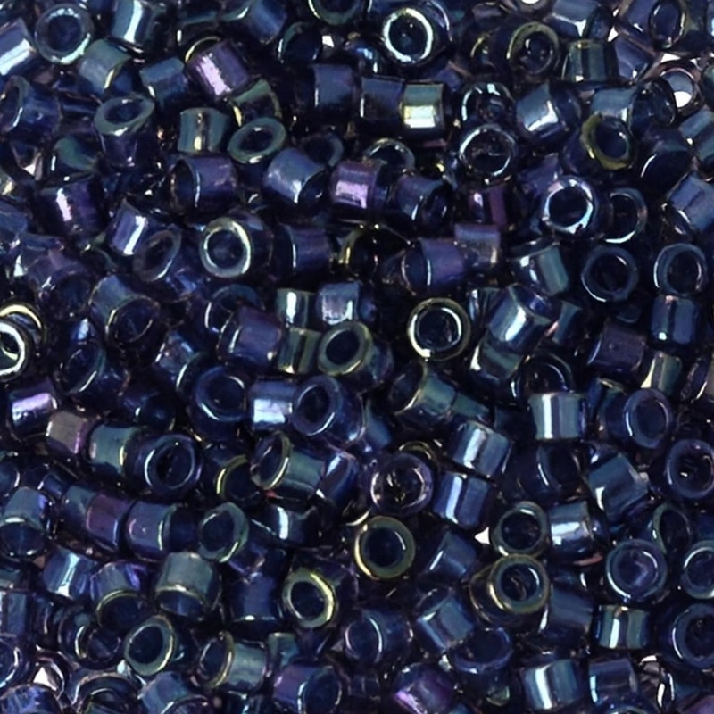 DB2386 Miyuki Delica Seed Beads 11/0 Fancy Lined Han Blue 7.2GM