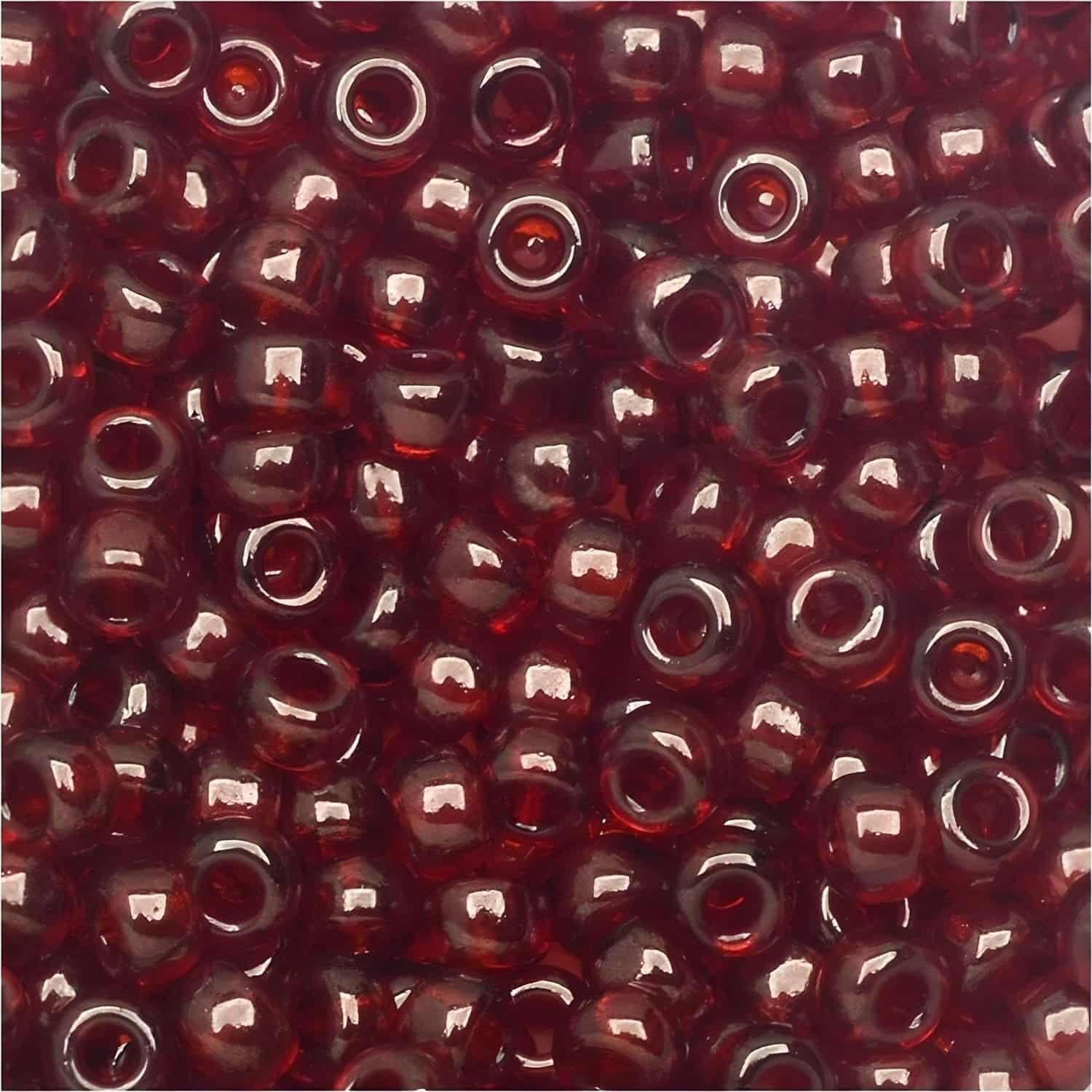 Miyuki Round Seed Beads Size 8/0 Garnet Gold Luster