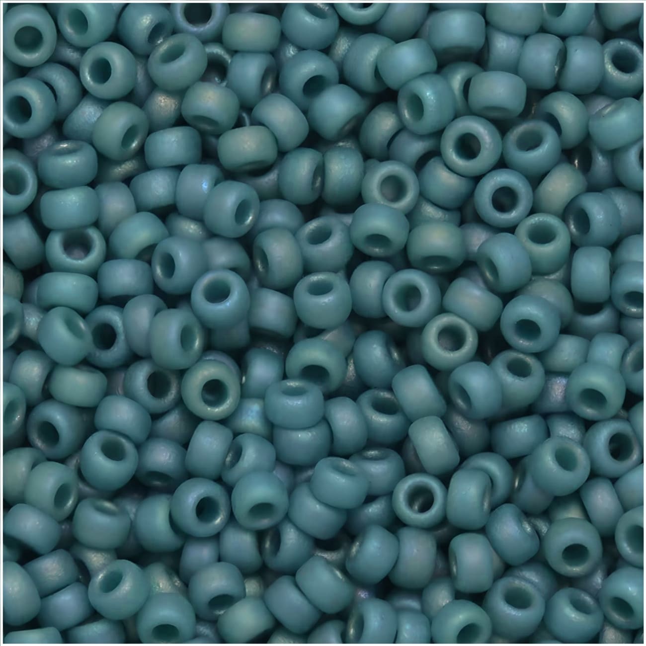Miyuki Round Seed Beads Size 11/0 Frosted Opaque Glazed Rainbow Peacock 24GM