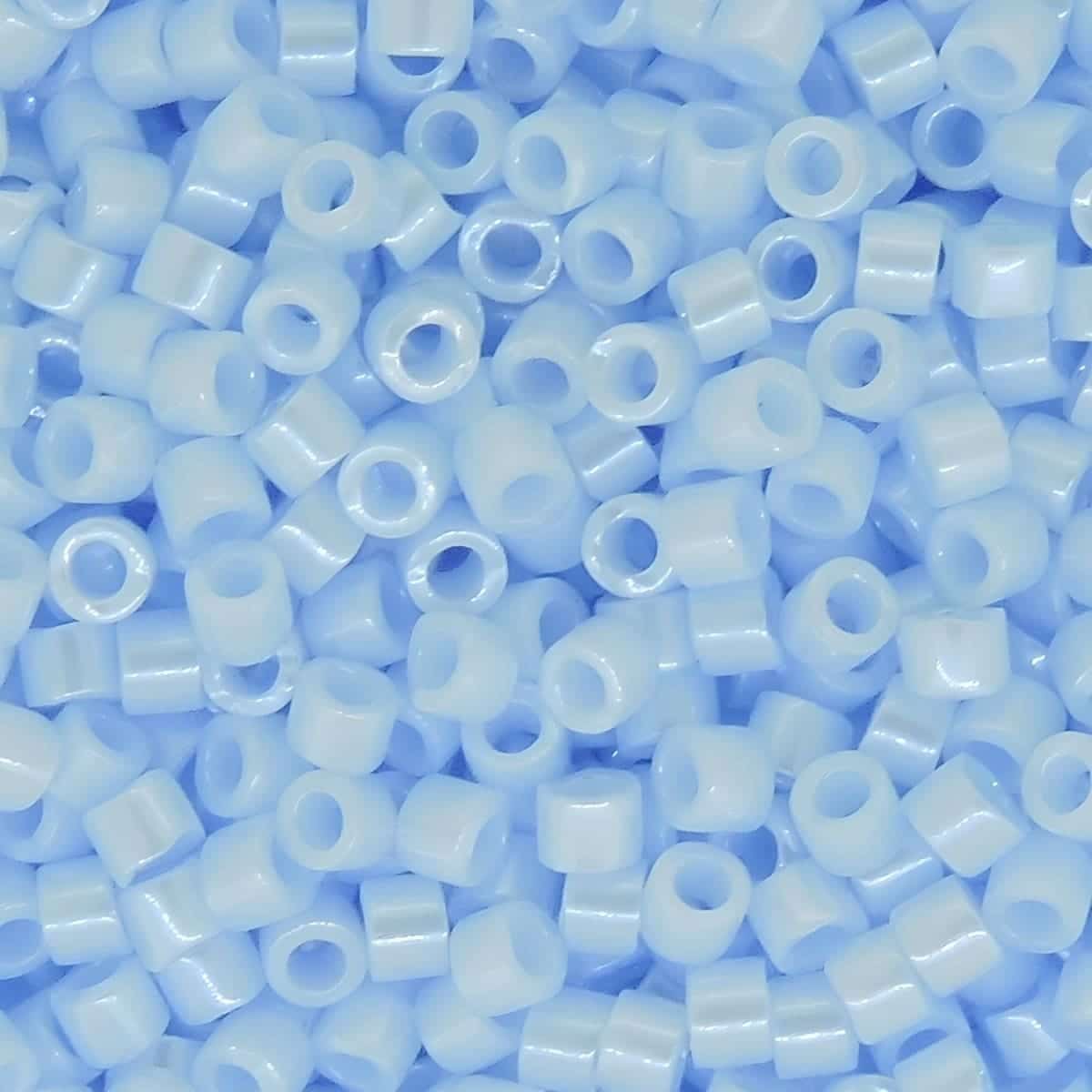 DB1537 Miyuki Delica Seed Beads 11/0 Opaque Light Sky Blue Ceylon 7GM