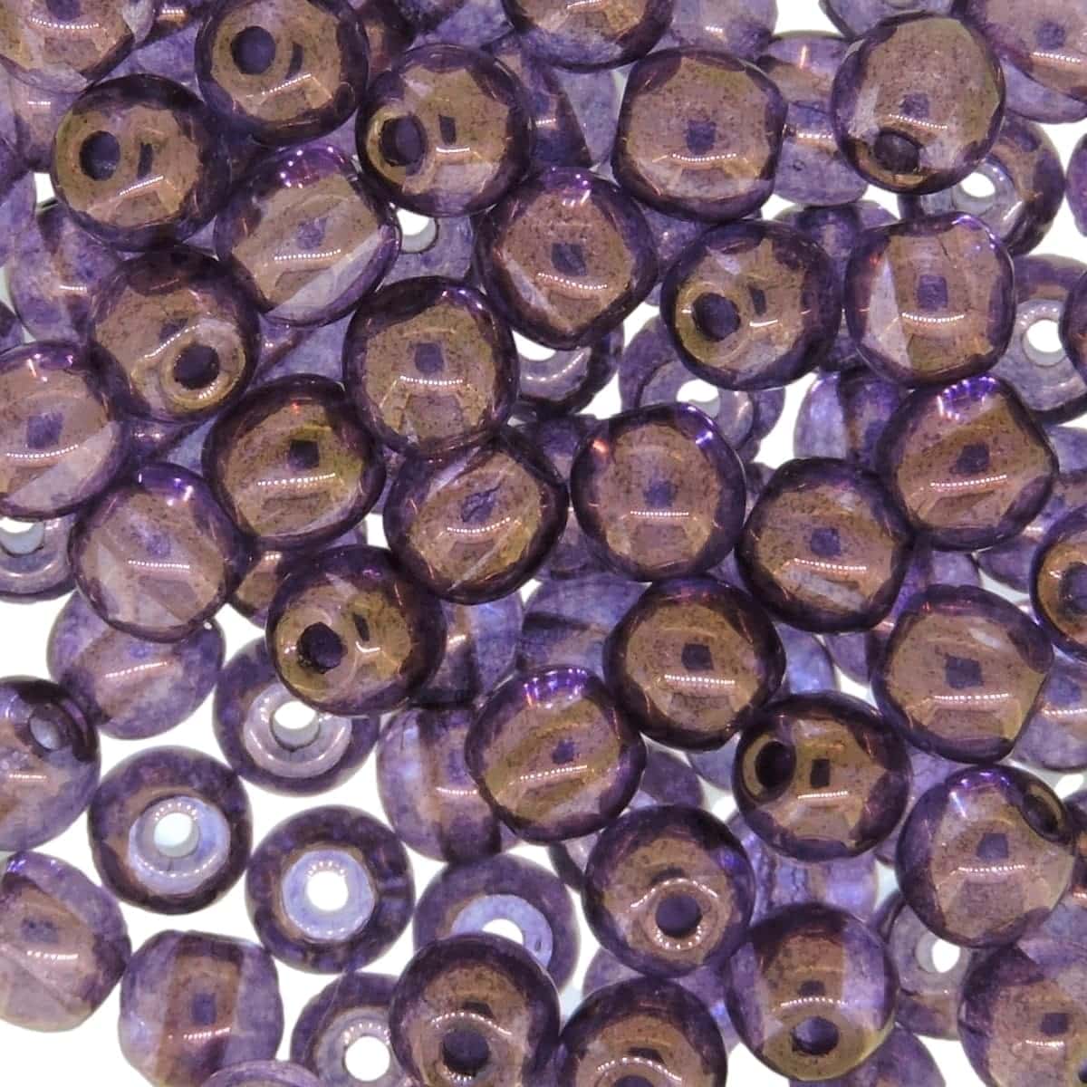 Czech Round Druk Beads 4mm – Decora Violet 100pcs
