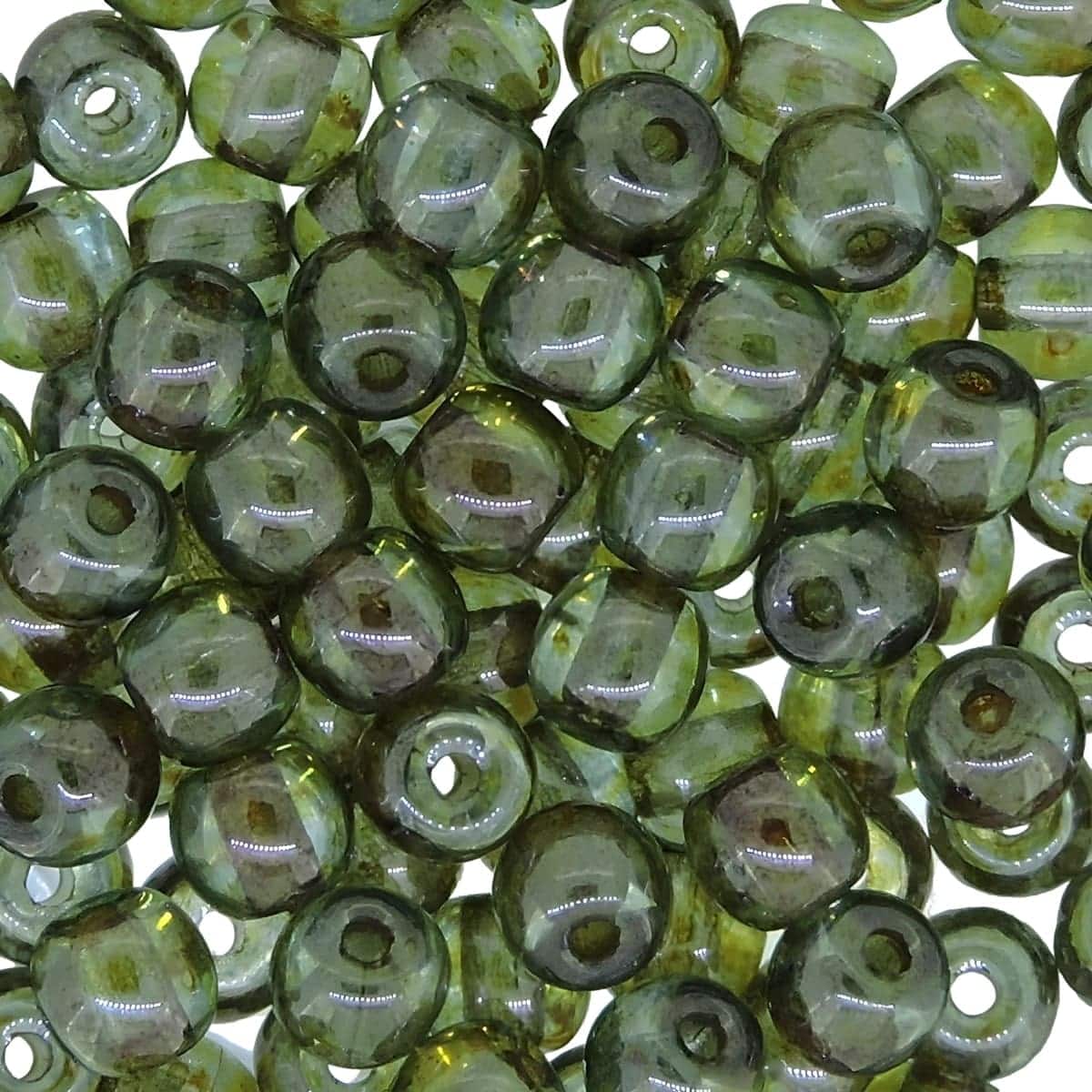Czech Round Druk Beads 4mm – Decora Loden Green 100pcs