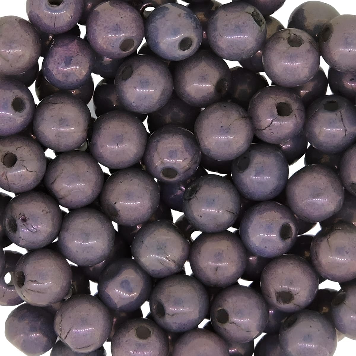 Czech Round Druk Beads 4mm – Decora Violet Blush  100pcs