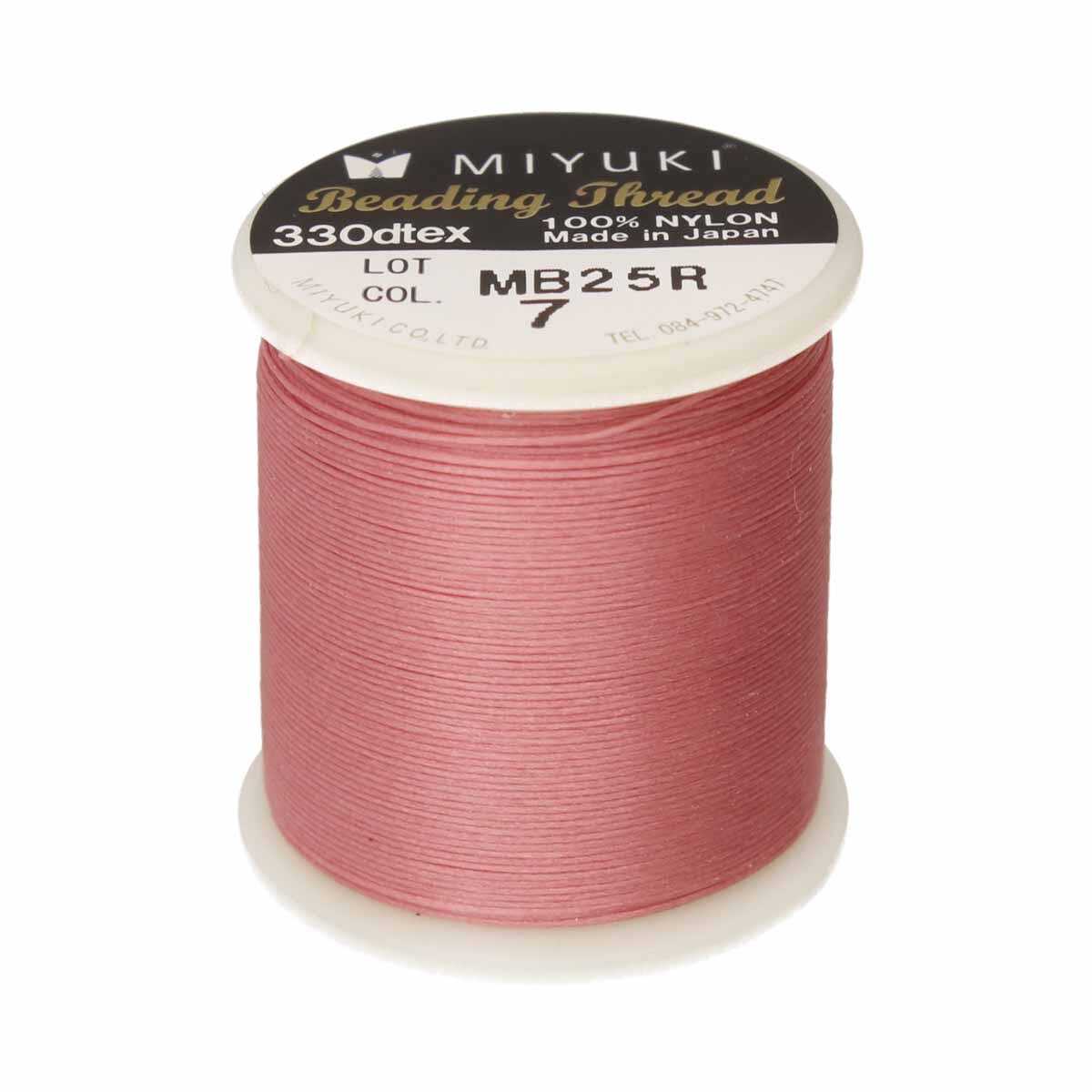 Miyuki Nylon Beading Thread, Size B, 50 Meters, Pink