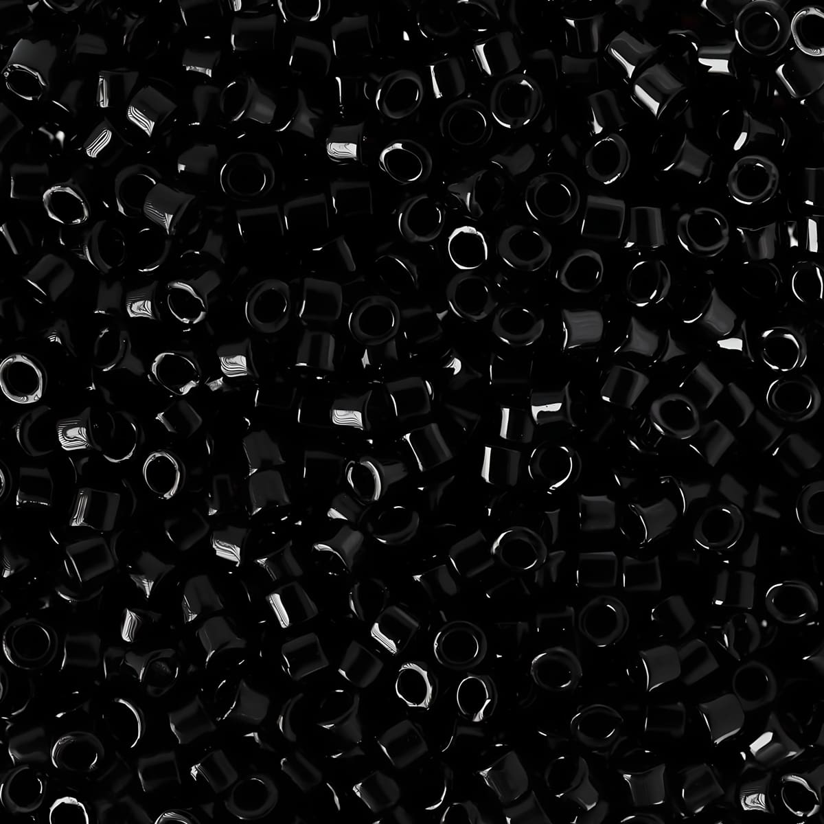 DB0010 Miyuki Delica Seed Beads 11/0 Opaque Black 7GM