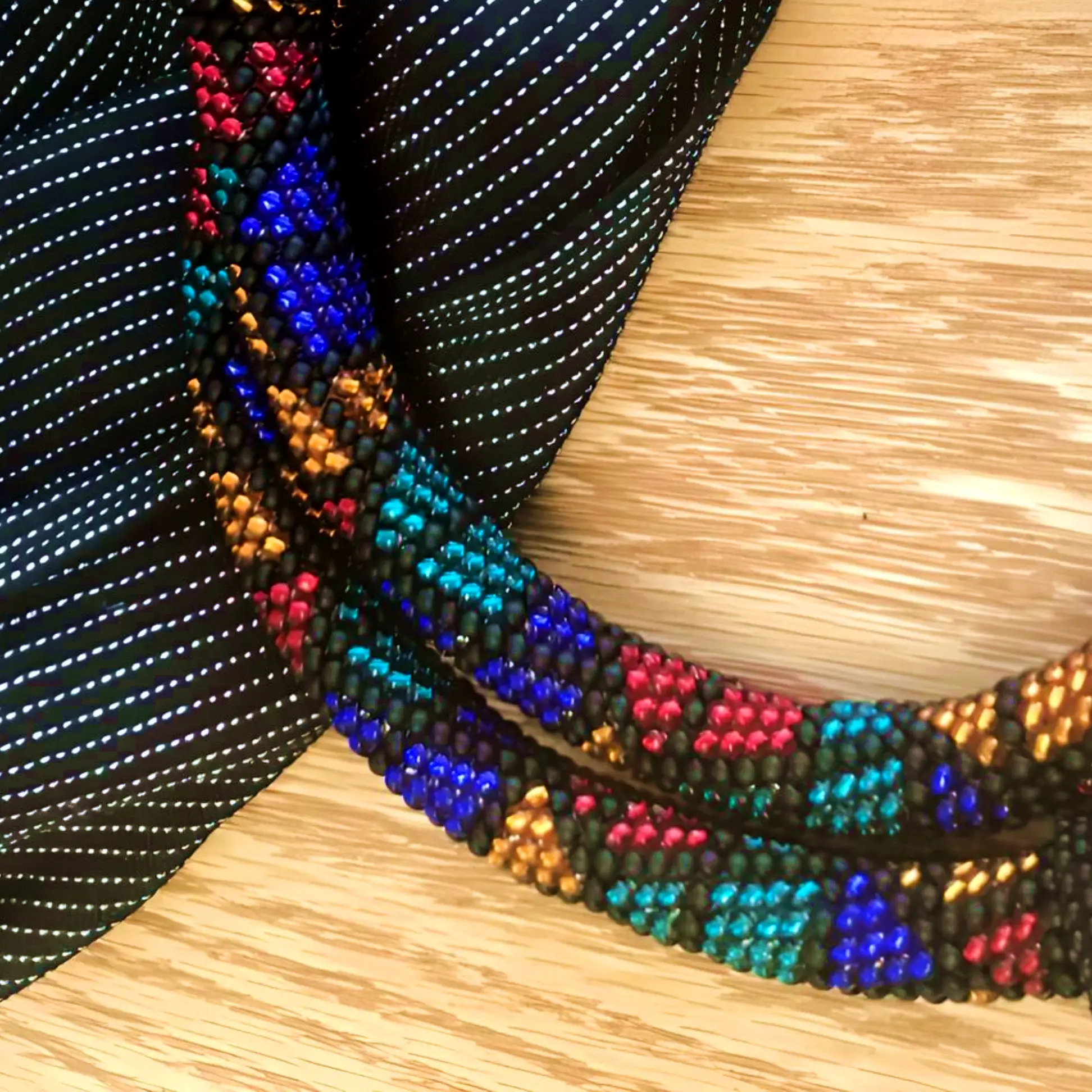 Free PDF Download Stained Glass Peyote with a Twist (Peytwist) Pattern