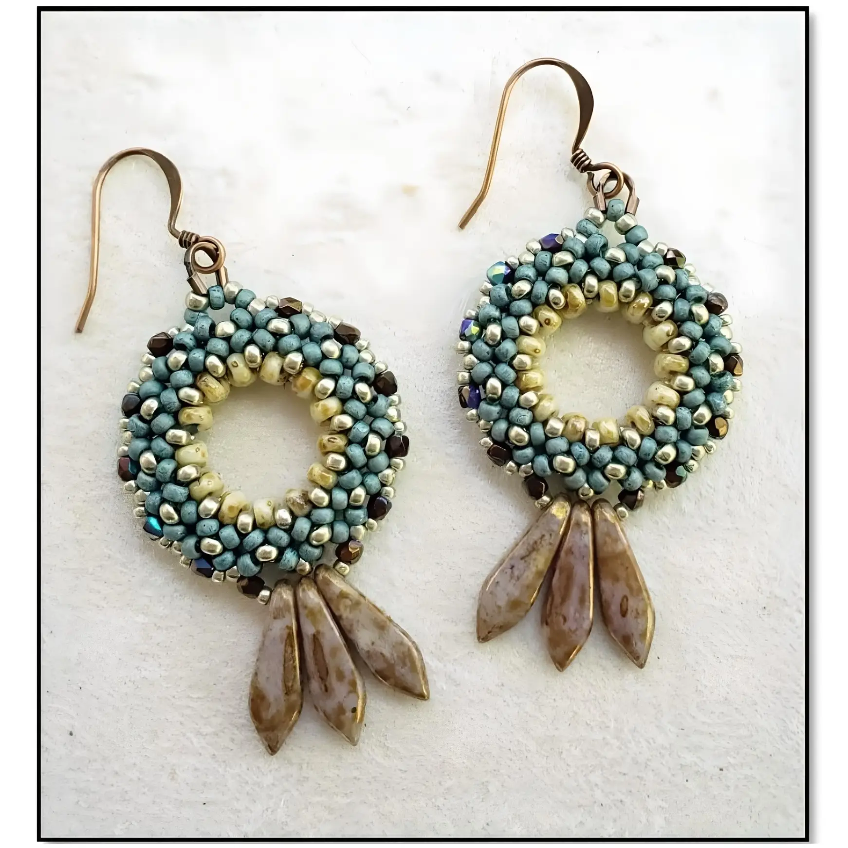 Duo Rings Earrings Pattern