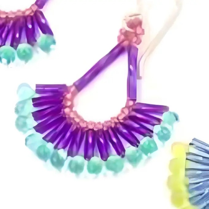 Tropical Wave Bugle Earrings Pattern
