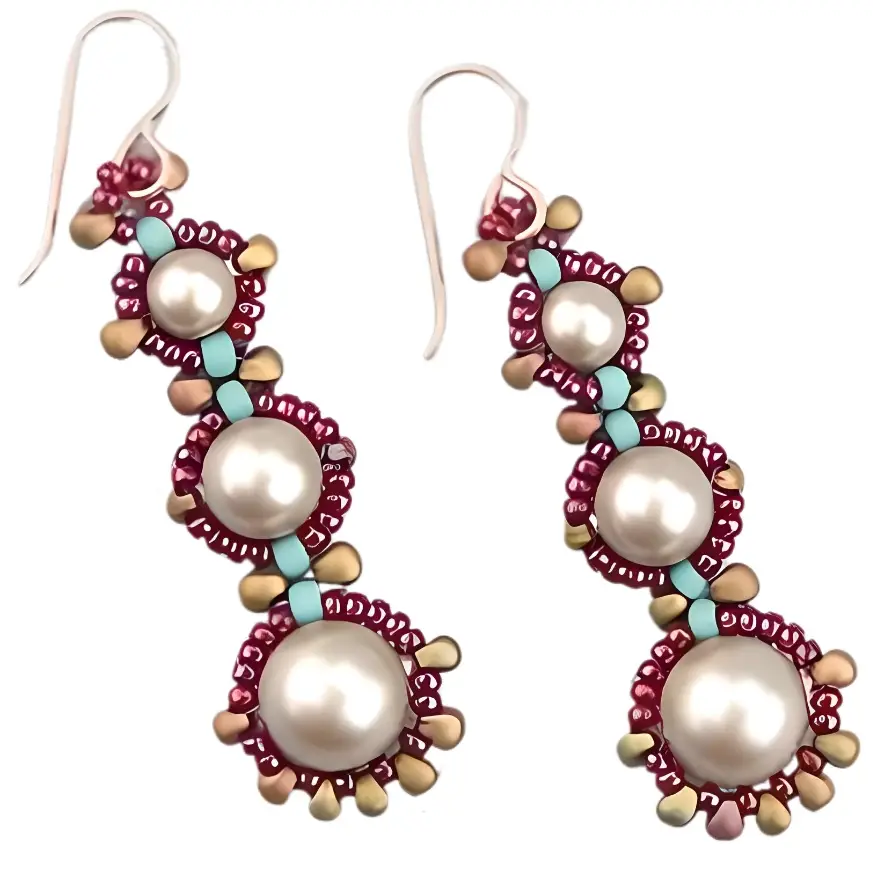 Trinity Drop Earrings Pattern