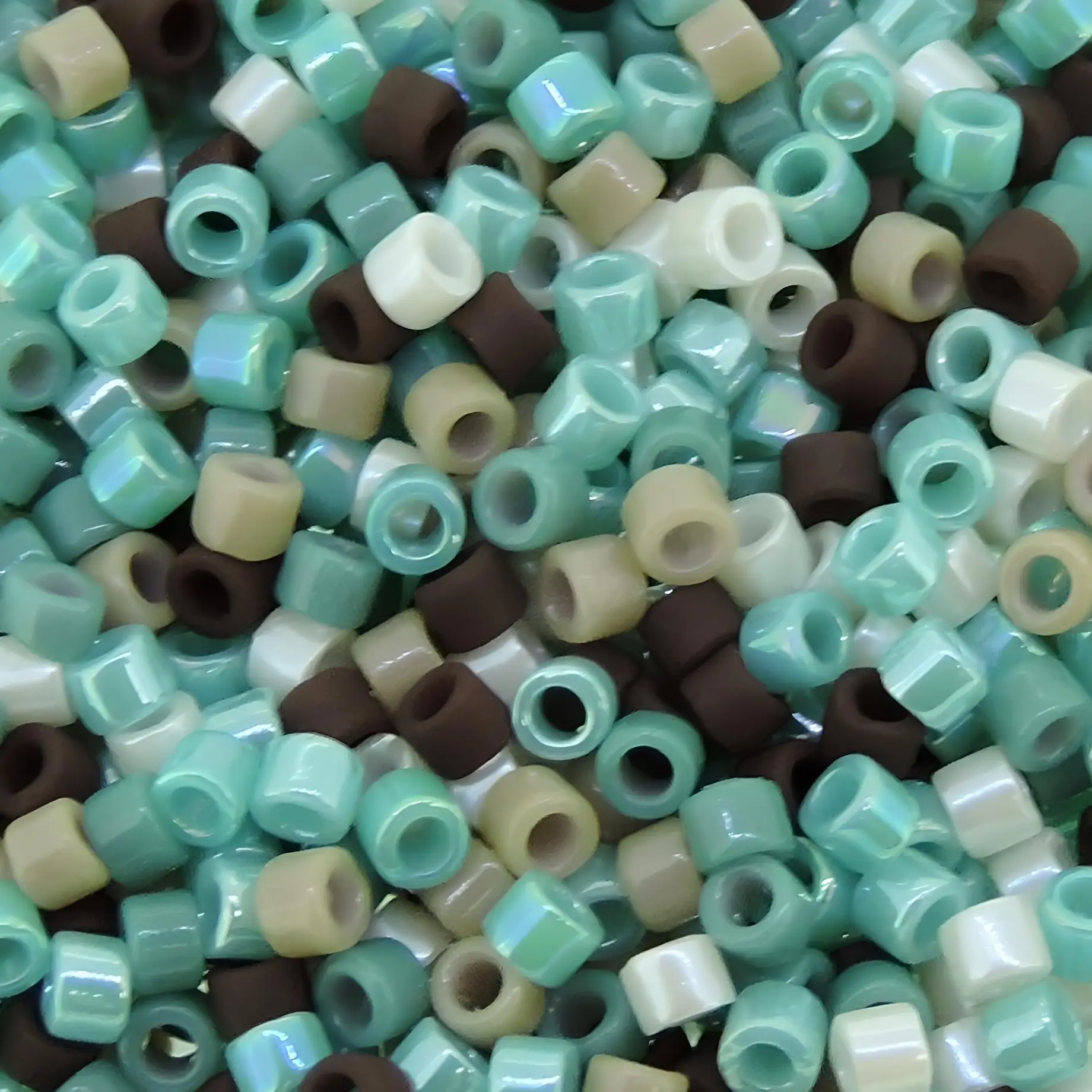 Surf and Sand Collection Mix, Miyuki Delica Seed Beads, Size 11/0, 7 Gram Tube