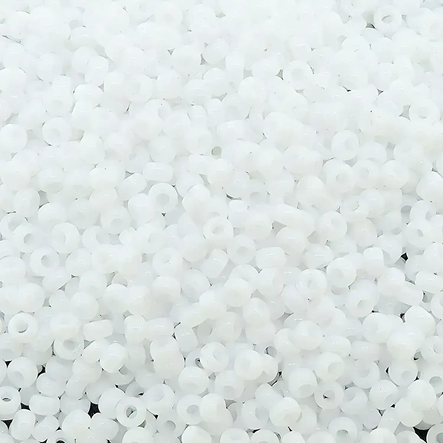 Miyuki Round Seed Beads Size 15/0 Opaque White Bulk 50GM