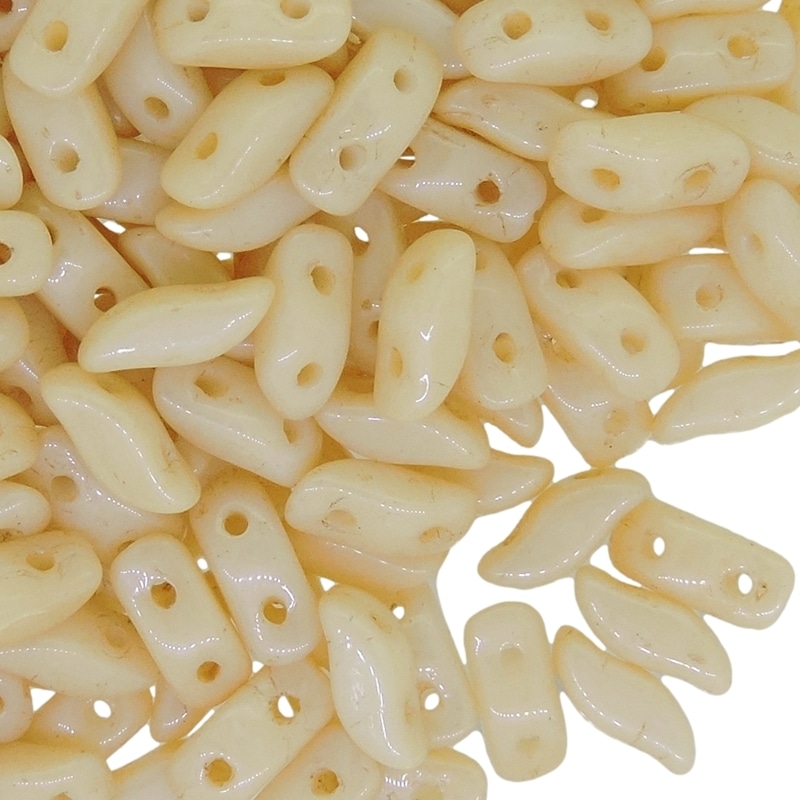 StormDuo Beads 3x7mm, Chalk Champagne Luster 12GM/100pcs