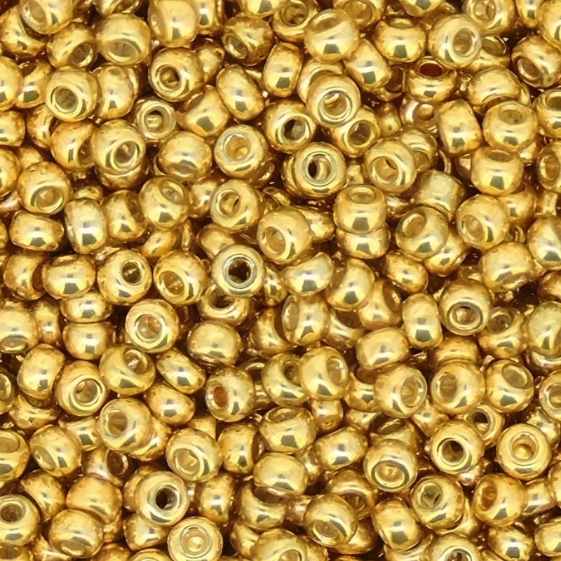 Miyuki Round Seed Beads Size 11/0 Galvanized Gold 24GM