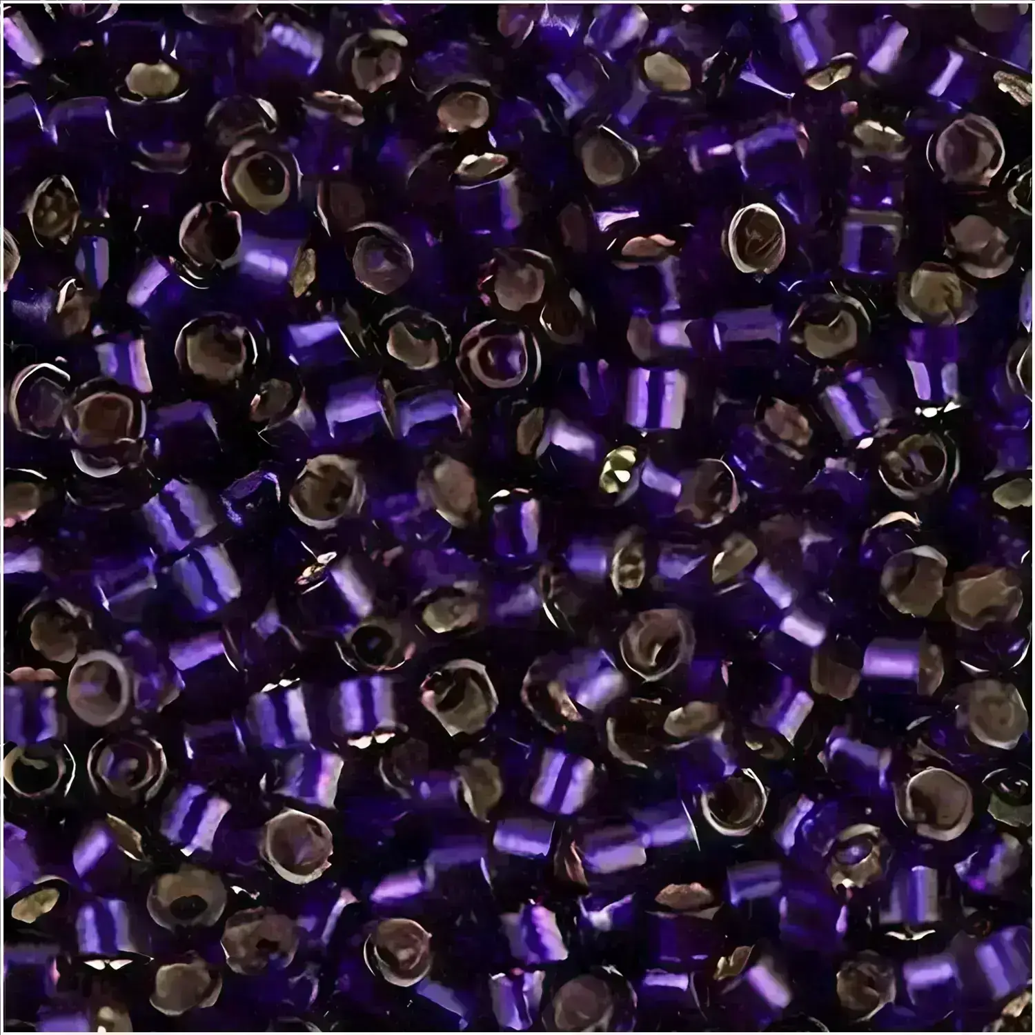 DB0609 Miyuki Delica Seed Beads Size 11/0 Silver Lined Dark Purple BULK 50GM