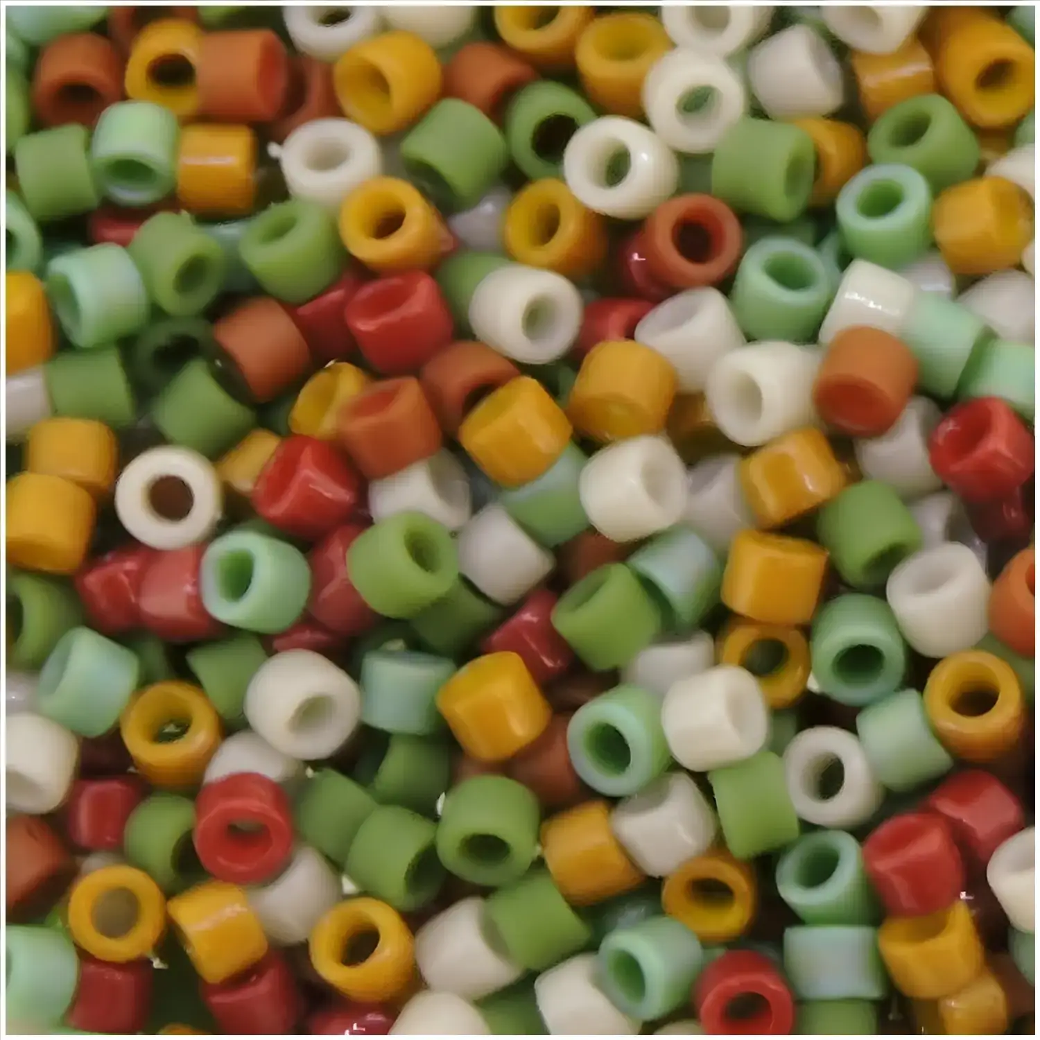 Mushroom Patch Collection Mix, Miyuki Delica Seed Beads, Size 11/0, 7 Gram Tube