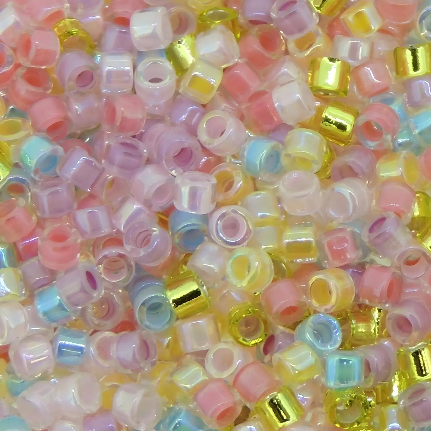 Spring Collection Mix, Miyuki Delica Seed Beads, Size 11/0, 7 Gram Tube